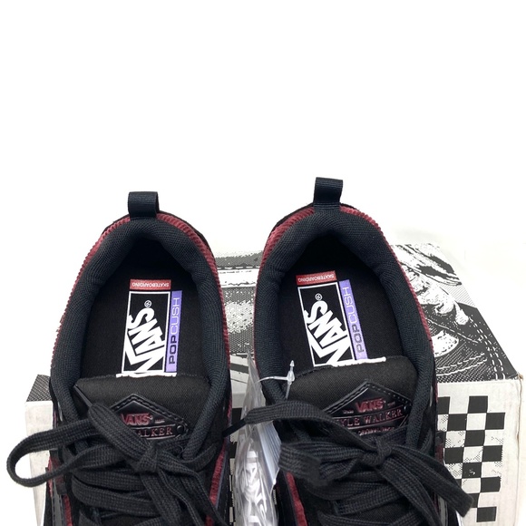 VANS Kyle Walker Corduroy Shoes Black Suede Low Top Women's Sneakers VN0A5JIEX4C - Picture 4 of 11